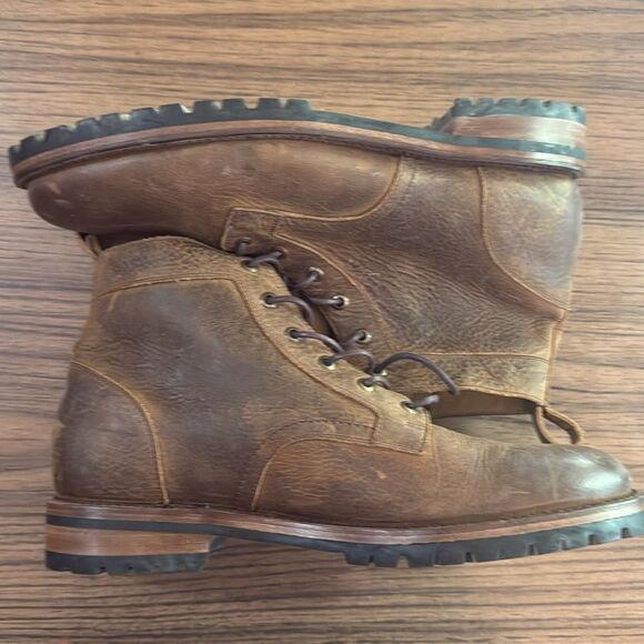 Brown Leather Men's Boots - Picture 4 of 10